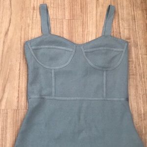 ZARA LIGHT GREEN LONG KNIT DRESS